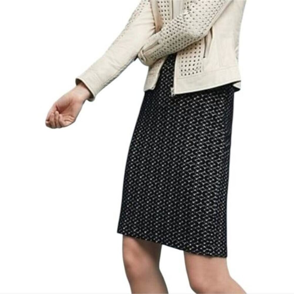 Maeve x Anthropologie Samantha Knit Exposed Zip Back Skirt Size Small